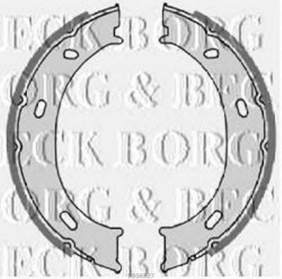 BORG & BECK bbs6327 -  Комплект тормозных колодок, стояночная тормозная система